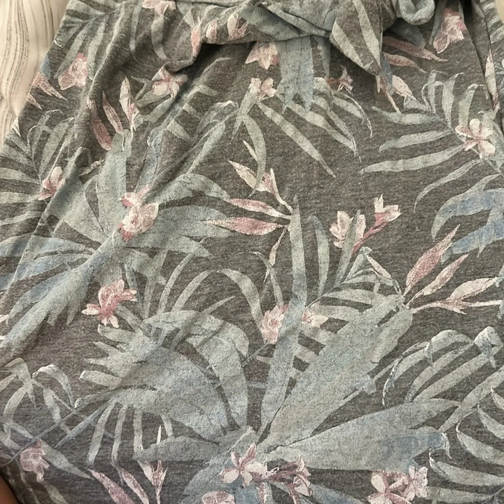 EUC Grayson Threads Gray Tropical Print Dress Size 6/6x